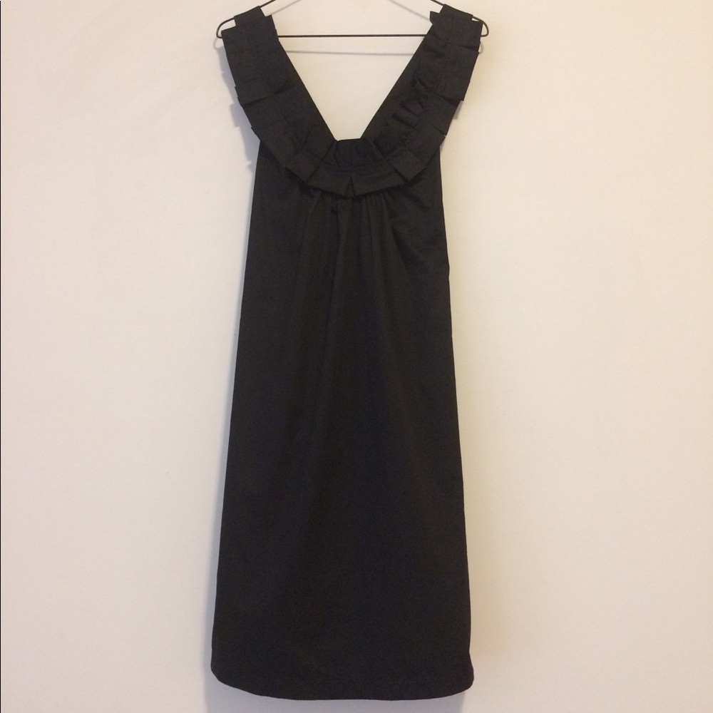 Zara Basic Solid Black Sleeveless Dress, Size S